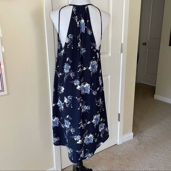 Leith Navy Floral Tank Dress Size Medium - Picture 10 of 10